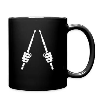 Drummer drummer drums band gift - Full Colour Mug - black - Right
