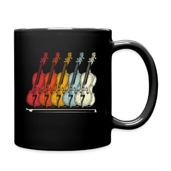 Cello Classical Music - Full Colour Mug - black - Right