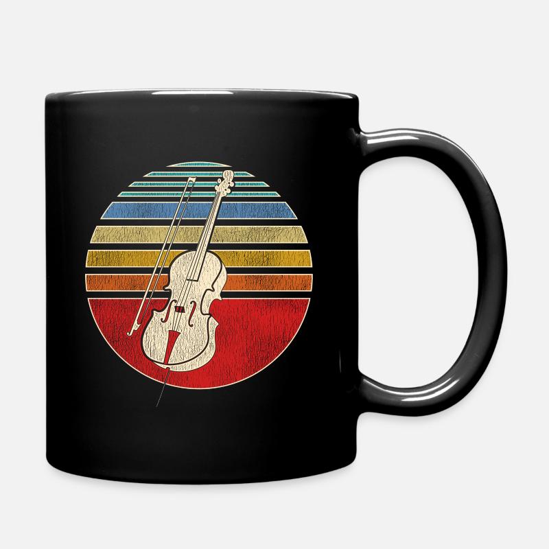 Cello Musikinstrument - Tasse einfarbig - Schwarz