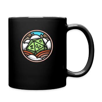 A D20 fantasy - Full Colour Mug - black - Right
