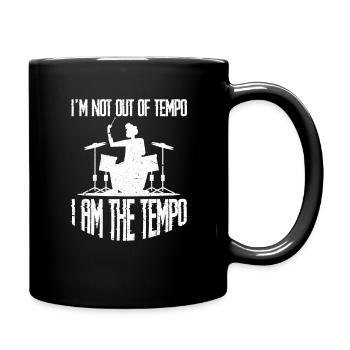 batteur - Mug uni - noir - Droite