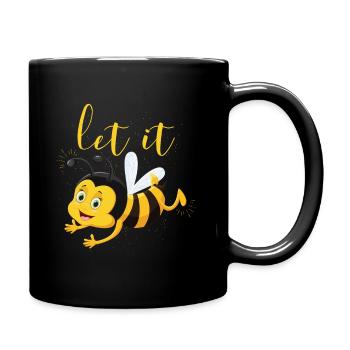 Niedlich ließ es Bienen-Imkergeschenk - Tasse einfarbig - Schwarz - Rechts