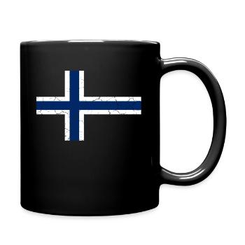 Norwegian flag | Norway, Norge, Norwegian - Full Colour Mug - black - Right