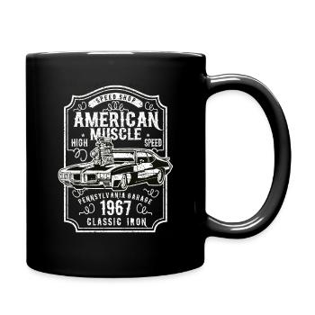 Auto Design American Muscle pour la mécanique automobile - Mug uni - noir - Droite