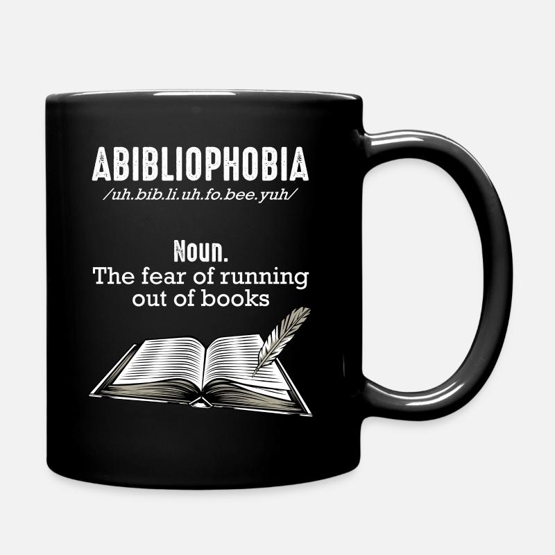 Bücher Lesen - Tasse einfarbig - Schwarz