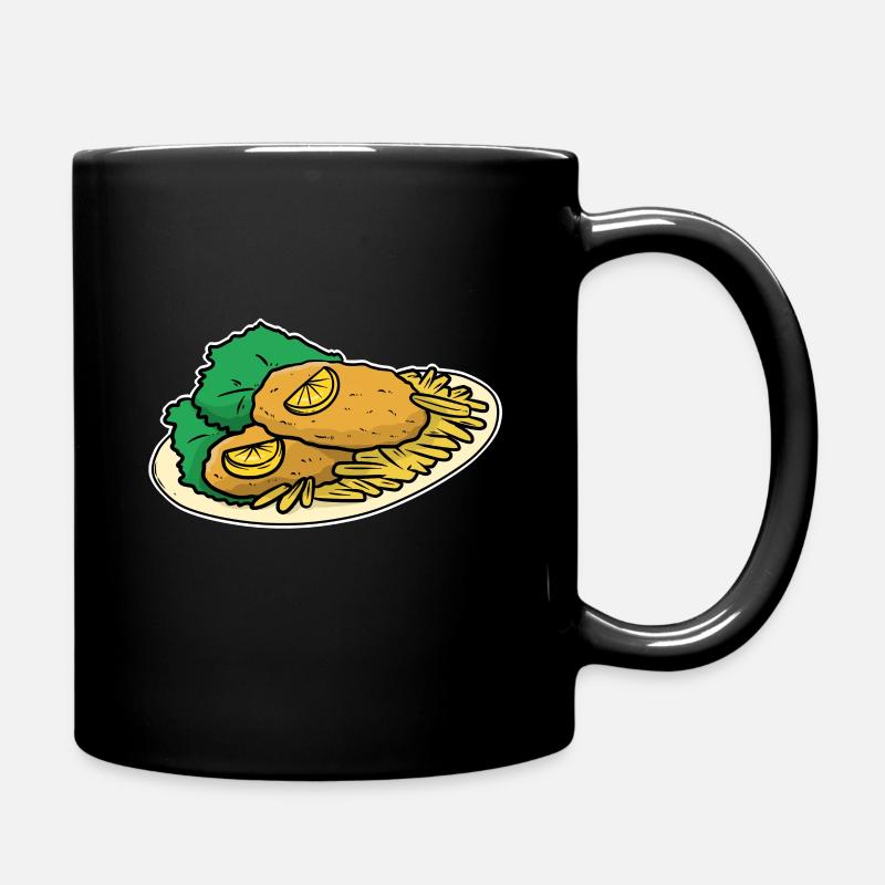 Wiener schnitzel - Tasse einfarbig - Schwarz