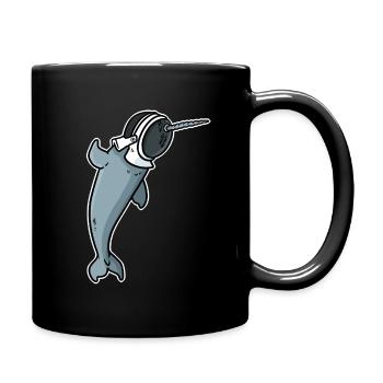 Cadeau d'escrime - Mug uni - noir - Droite