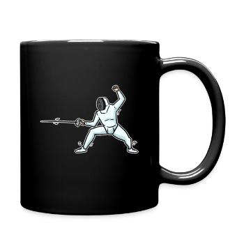 Cadeau d'escrime - Mug uni - noir - Droite