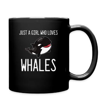 Orcas Schwertwale - Tasse einfarbig - Schwarz - Rechts