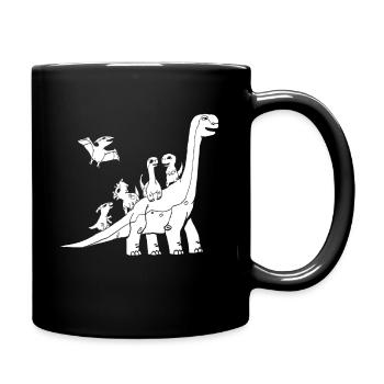Dinosaures dinosaures - Mug uni - noir - Droite