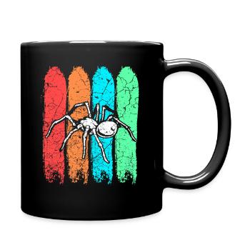 Spinne - Tasse einfarbig - Schwarz - Rechts
