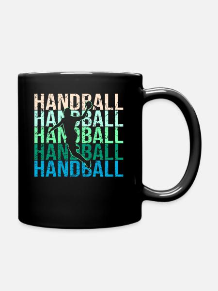 handball - Mug uni - noir