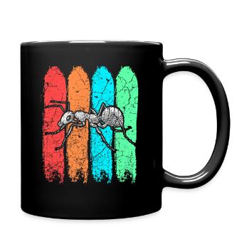 Ameise Insekt - Tasse einfarbig - Schwarz - Rechts