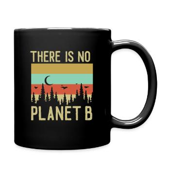Il n'y a pas de planète B rétro optique - Mug uni - noir - Droite