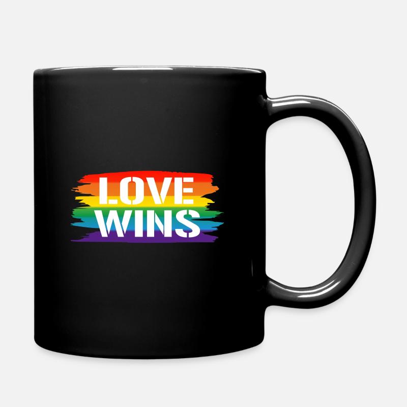 Gay Pride Geschenk - Tasse einfarbig - Schwarz