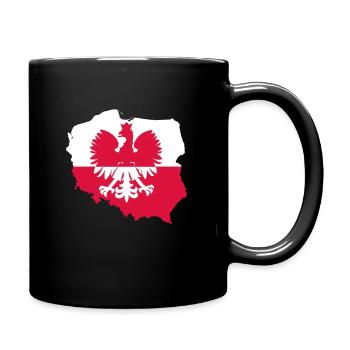 Polish eagle Poland Polish flag Polska - Full Colour Mug - black - Right