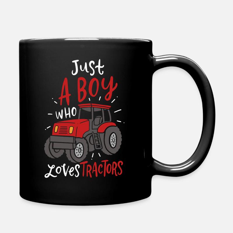 Tractors - Full Colour Mug - black