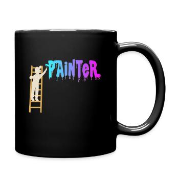 peintre - Mug uni - noir - Droite