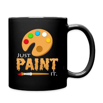 Male es einfach an Malermeister Maler Geschenk - Tasse einfarbig - Schwarz - Rechts