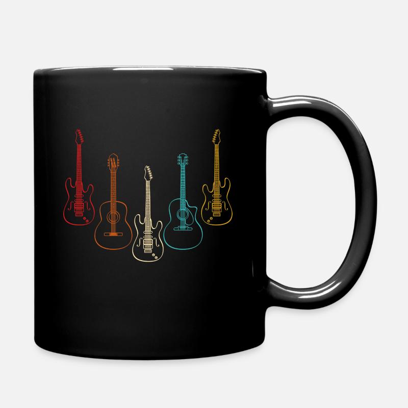 Gitarre - Tasse einfarbig - Schwarz