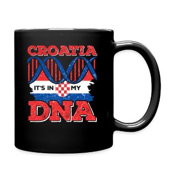Croat Croatian Croatia - Full Colour Mug - black - Right