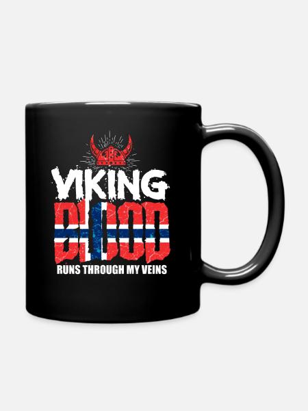 Norweger Wikinger - Tasse einfarbig - Schwarz
