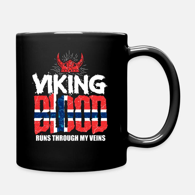 Norweger Wikinger - Tasse einfarbig - Schwarz