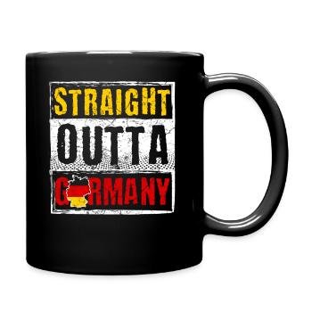 Deutschland Germany Deutsch Deutscher Deutsche - Tasse einfarbig - Schwarz - Rechts