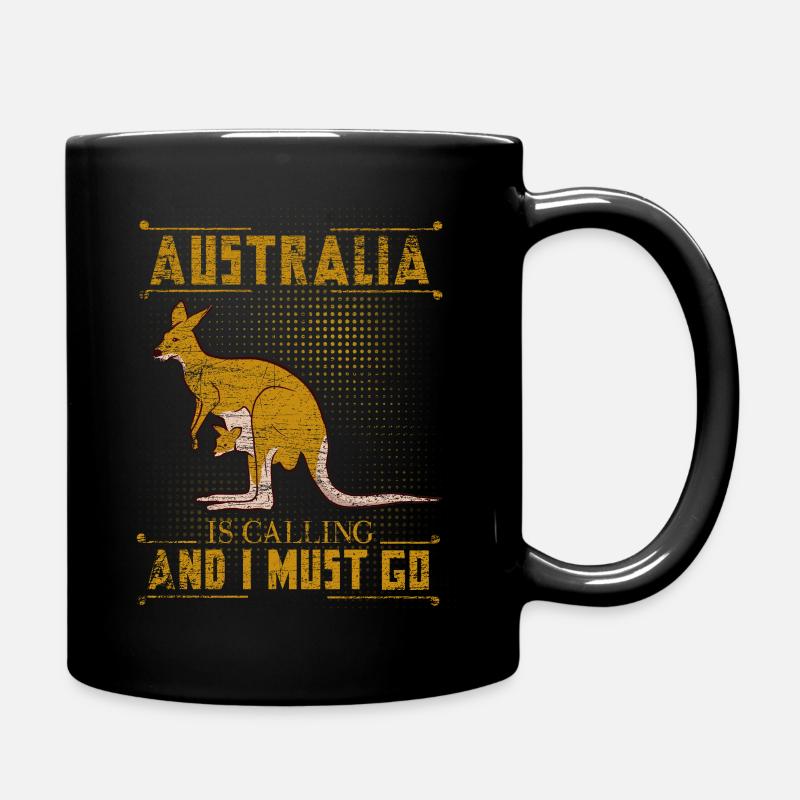 Australie Australie Vacances Kangourou Idée cadeau - Mug uni - noir