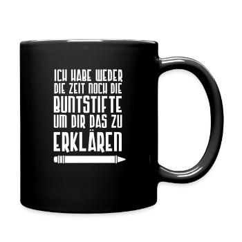 Sarkasmus - Tasse einfarbig - Schwarz - Rechts