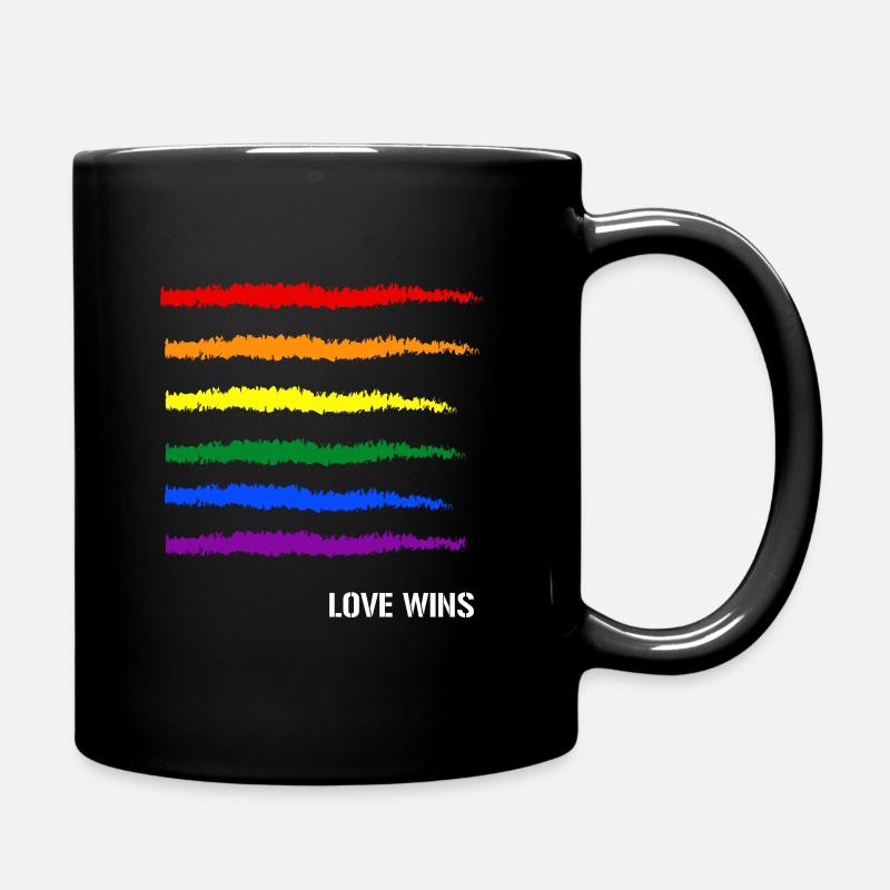 Gay Pride Geschenk - Tasse einfarbig - Schwarz