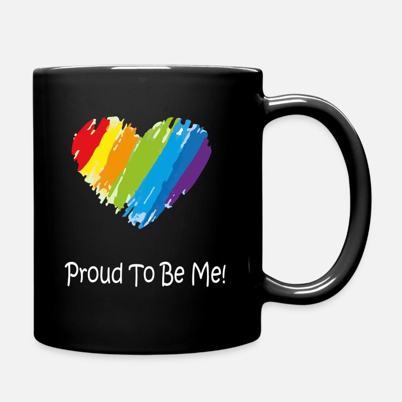 Gay Pride Geschenk - Tasse einfarbig - Schwarz