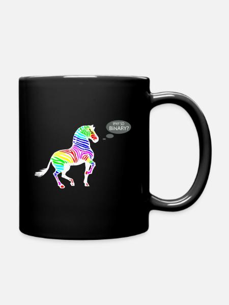 Gay Pride Geschenk - Tasse einfarbig - Schwarz
