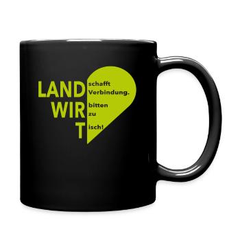 Landwirte Demo Bonn 22 10 3 - Tasse einfarbig - Schwarz - Rechts