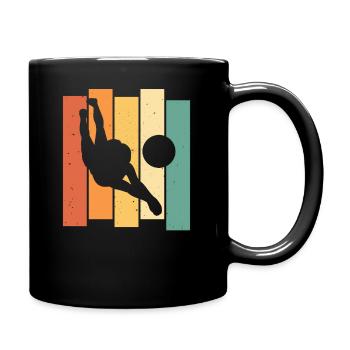 Volleyball Volleyball Game Vintage Retro - Mug uni - noir - Droite