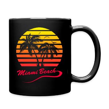 Miami Beach - Full Colour Mug - black - Right