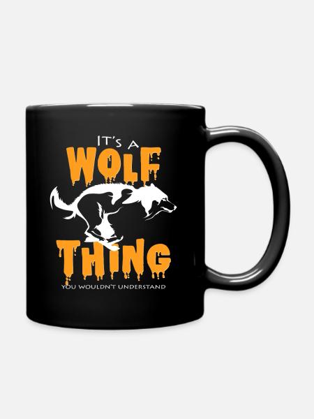 Es ist eine Wolf Sache die du nicht verstehst - Tasse einfarbig - Schwarz