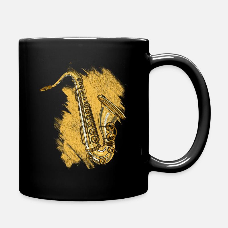 saxophone - Mug uni - noir