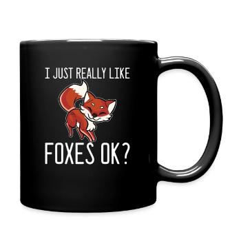 Renards Renards Renards Animaux - Mug uni - noir - Droite
