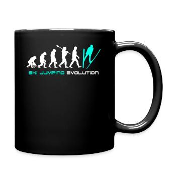 Saut à ski Evolution - Mug uni - noir - Droite