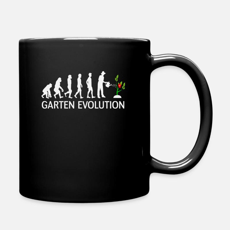 Garten Evolution - Tasse einfarbig - Schwarz