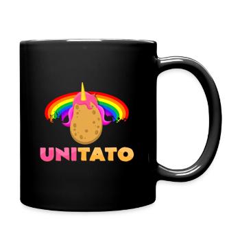 Unicorn potato - Full Colour Mug - black - Right