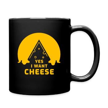 fromage - Mug uni - noir - Droite