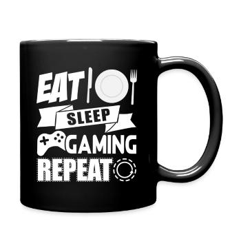 Gaming SHIRT - Idée cadeau pour un repas renouvelé - Mug uni - noir - Droite