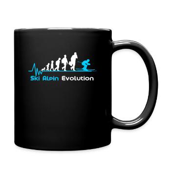 Ski Alpin Evolution - Tasse einfarbig - Schwarz - Rechts