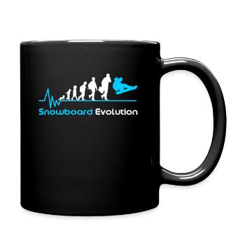 Naissance de l'évolution du snowboard - Mug uni - noir - Droite