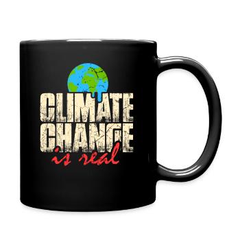 Climate change is real - Full Colour Mug - black - Right