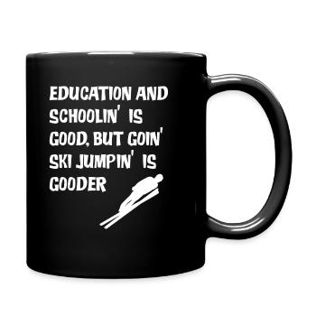 Ski Jumping Ski Jumper Ski Jumping Gift - Full Colour Mug - black - Right