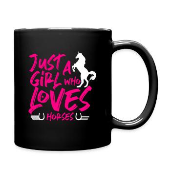 amour de cheval - Mug uni - noir - Droite
