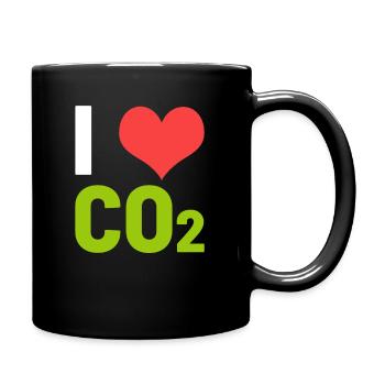 CO2 dioxyde de carbone - Mug uni - noir - Droite
